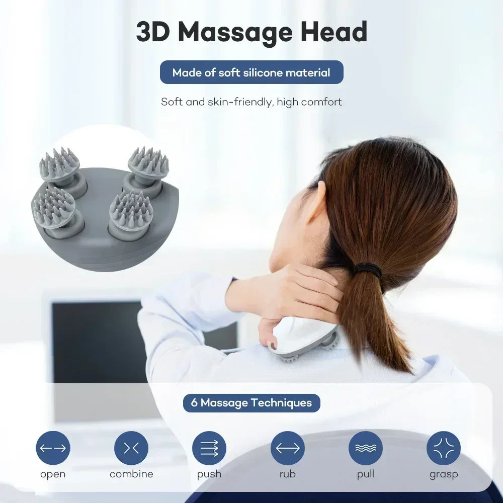 Appareil de massage cuir chevelu & nuque