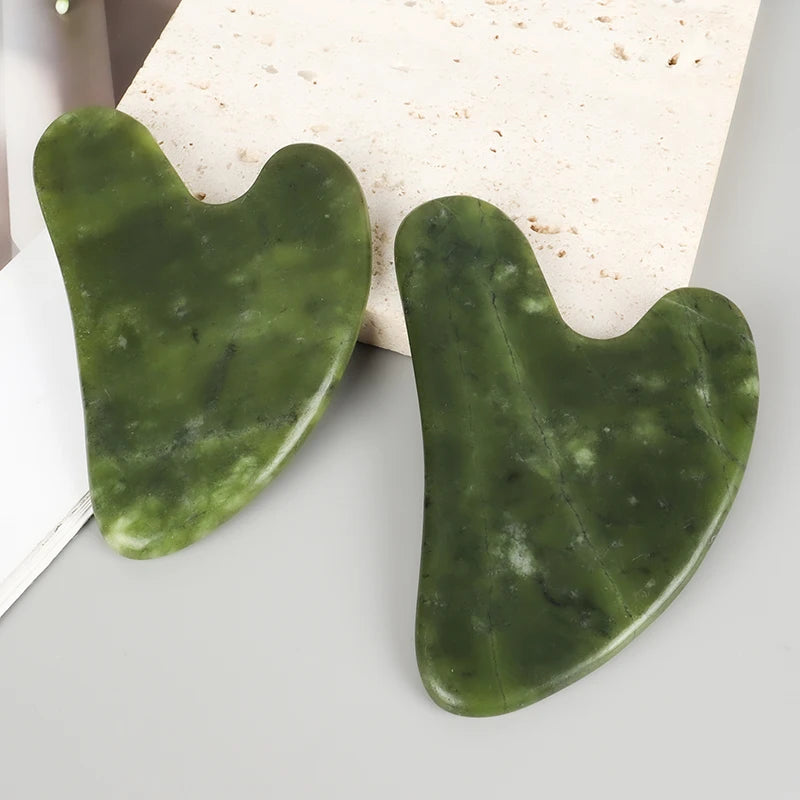Gua Sha en Jade Naturel